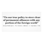 True Policy to Steer Clear of Permanent Alliances Photo Card Template