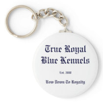 True Royal Blue Keychains