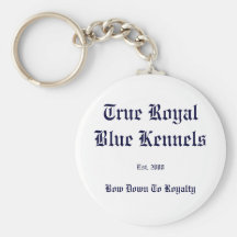 True Royal Blue Keychains