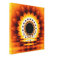True Sunrise Fractal Modern Art Wrapped Canvas wrappedcanvas