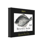 True turbot! magarei. JAPAN 100 year retention can Canvas Print
