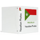 Trujillo Flag with Name 3 Ring Binder