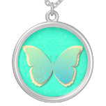Trullo bonito y mariposa amarilla colgantes personalizados