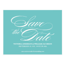 TRULY ELEGANT | SAVE THE DATE ANNOUNCEMENT POST CARD