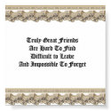 Truly Great Friends posters by NotionsbyNique Truly Great Friends posters