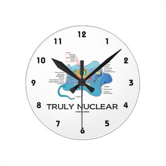 Truly Nuclear (Animal Cell Eukaryote Eukaryotic) Wallclock