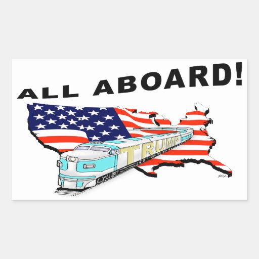 Trump Train Rectangular Sticker Zazzle