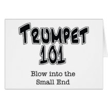 Trumpet 101 greeting cards