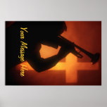 Trumpet and Cross Posters