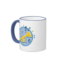 trumpet and music notes mugs by geekme trumpet and music notes mugs