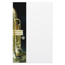 Trumpet and Tuba Customized Stationery