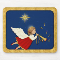 Trumpet Angel mousepads by Spice Trumpet Angel mousepads