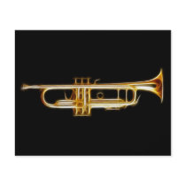 Trumpet Brass Horn Wind Musical Instrument Full Color Flyer