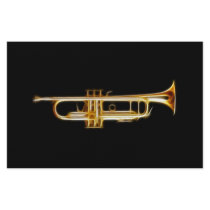 Trumpet Brass Horn Wind Musical Instrument Custom Stationery