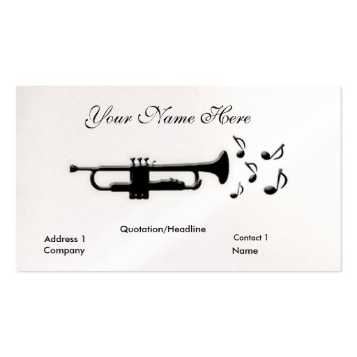 Trumpet Business Card (front side)