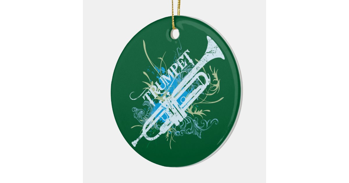 trumpet christmas ornament zazzle trumpet christmas ornament zazzle