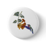 round_button - A Ruby Throated Hummingbird hovers before a Trumpeter Creeper drink its nectar.
Customize this hummingbird merchandise to make it one of a kind. Create a special gift for yourself or special friend or family member. Just click 