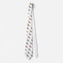 Trumpet Creeper Ruby Throated Hummingbird Custom Ties