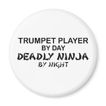 Trumpet Deadly Ninja by Night magnets