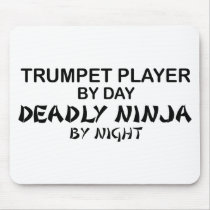 Trumpet Deadly Ninja by Night Mouse Mat