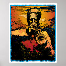 Trumpet Fire Print