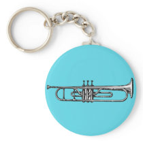 Trumpet Key Chain