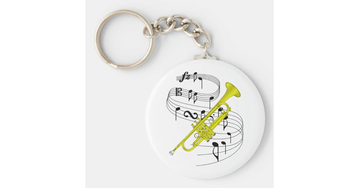 Trumpet Keychain Zazzle