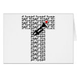 Trumpet Letter T Greeting Card