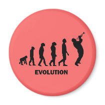 Trumpet Fridge Magnet