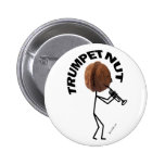 Trumpet Nut Pinback Button