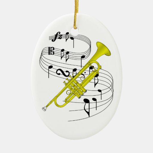 trumpet ornament zazzle trumpet ornament zazzle