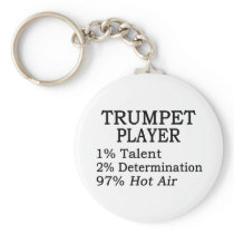 Trumpet Player Hot Air Keychains