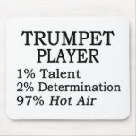 Trumpet Player Hot Air Mouse Pad