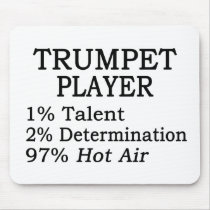 Trumpet Player Hot Air Mouse Pad