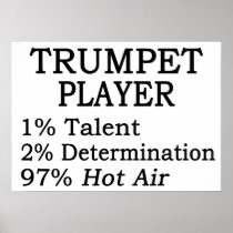 Trumpet Player Hot Air Posters