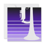 trumpet : purple fade custom invitations
