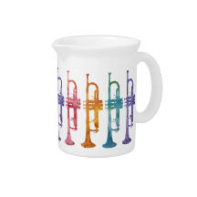 Trumpet Rainbow Band Pitcher