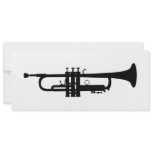 trumpet silhouette custom invitations