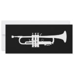 trumpet silhouette personalized invite