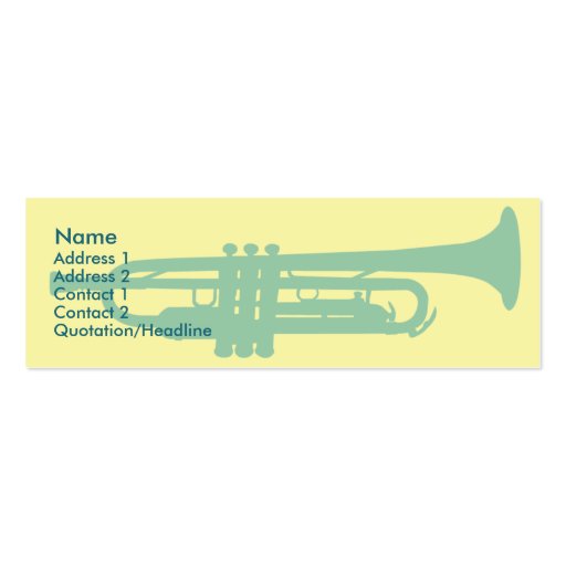 Trumpet - Skinny Business Card (front side)