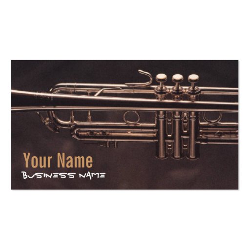 Trumpet Valves Business Cards (front side)