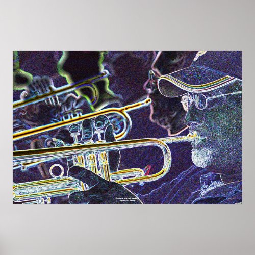 Trumpets, Mile High Jazz Band print
