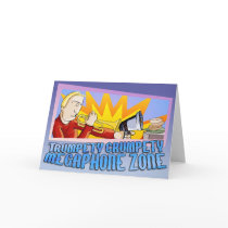 Trumpety Crumpety Megaphone Zone Greeting Card!