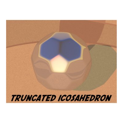 Truncated Icosahedron Poster by Mike40033