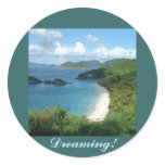 Trunk Bay, Dreaming! Round Stickers