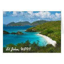Trunk Bay, St John USVI Greeting Card