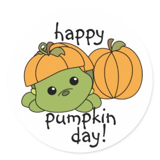 Trurtle Cutie in a Pumpkin Suit! sticker