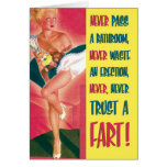 Trust A Fart Funny Birthday Card