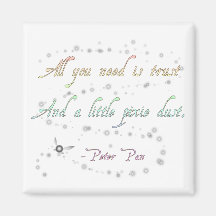 Trust and Pixie Dust Square Magnet