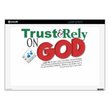 trust and rely on GOD Skins For Laptops